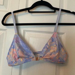 Blue floral bralette